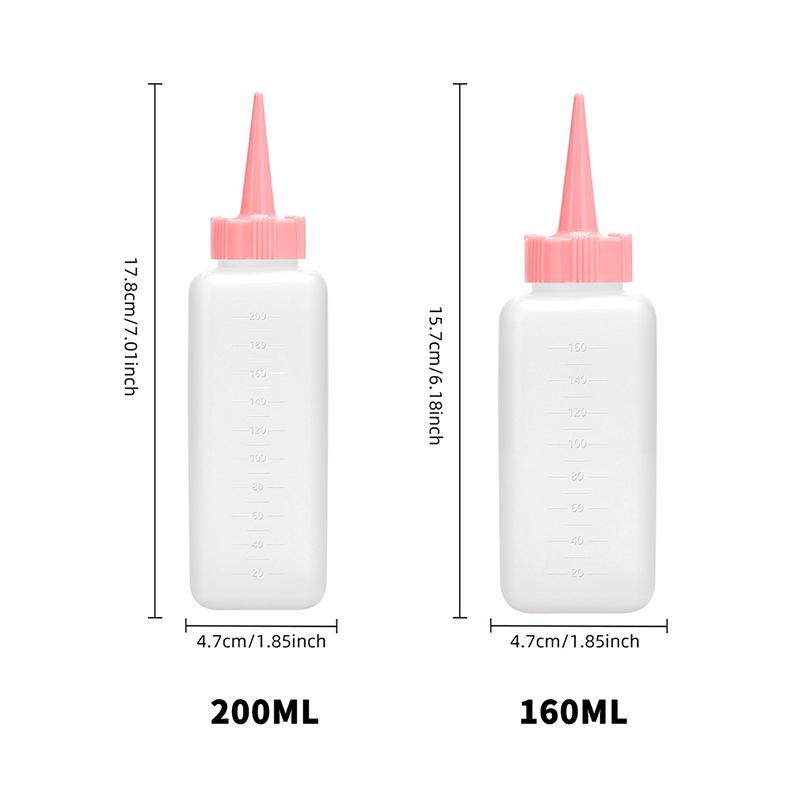 160/200 ml Salon Haaröl Applikatorflasche Professionelle Friseur Färbekamm Flaschen Friseursalon Friseurzubehör