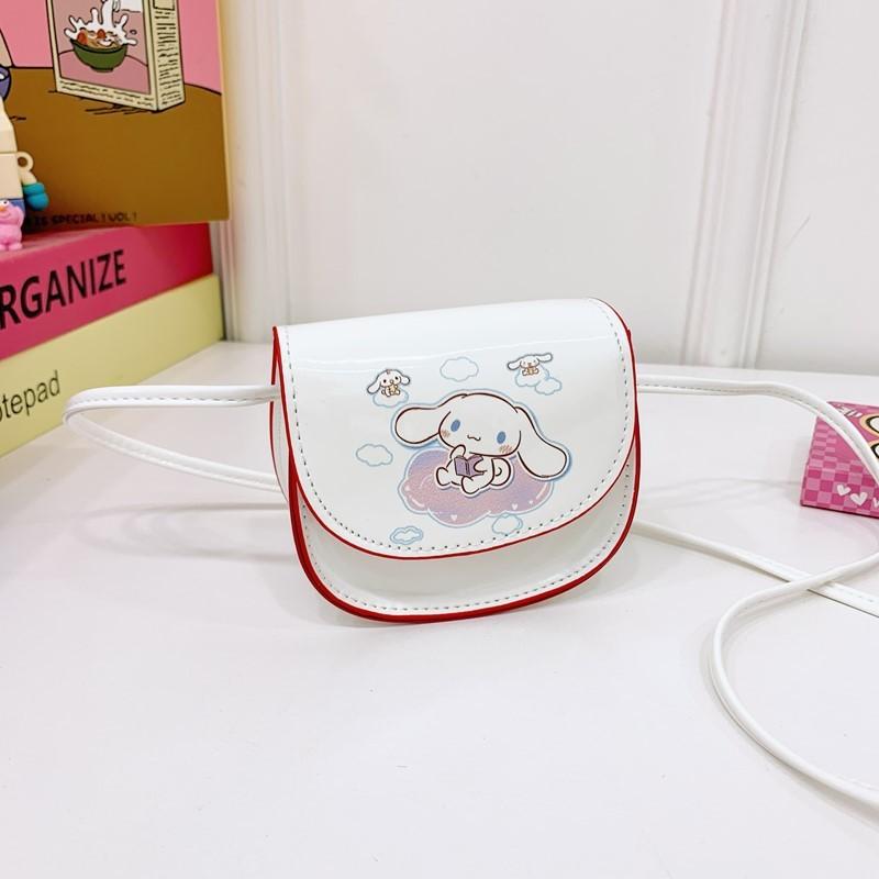 My Melody Pompompurin Cinnamoroll Kids Cartoon Animal Mini Purse With Pu Material For Daily Use Cinnamoroll
