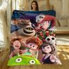 Coperta in Flanella Extra Large Morbida e Calda con Stampa Cartone Animato Hotel Transylvania. Coperte per Divano, Picnic, Viaggio, Spiaggia, Aereo.