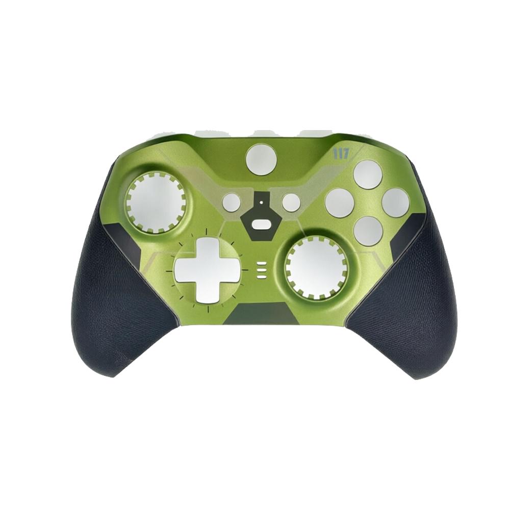 For Xbox Elite Series 2 Controller Housing Shell Front Back Cover Faceplate Shell Cover Replacement Halo Green Front Shell Halo