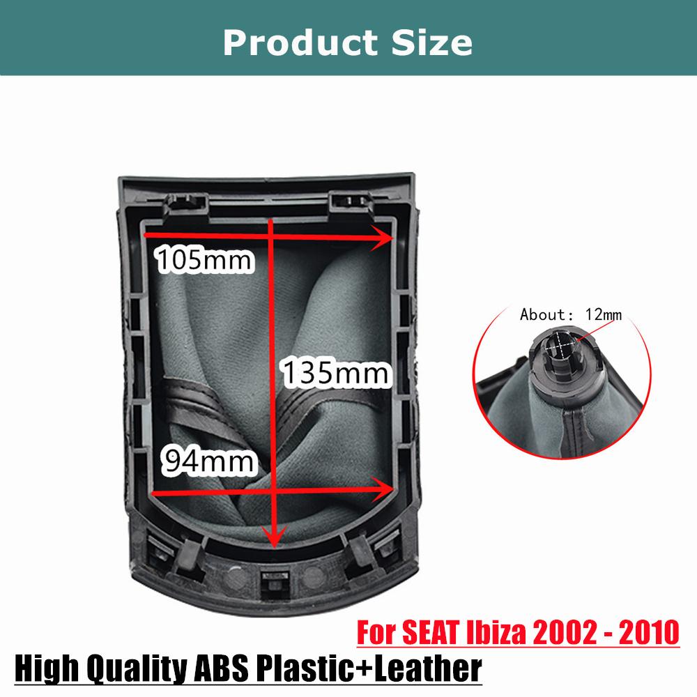 For SEAT Ibiza 2002 2003 2004 2005 2006 2007 2008 2009 2010 Unique Stylish 5/6 Speed Gear Shift Knob Gearstick Gaiter Boot