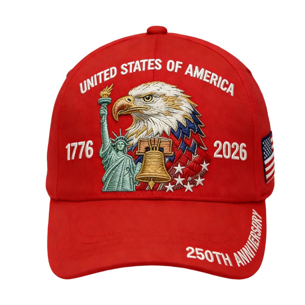 American Anniversary Commemorative Hat Printed Baseball Hat