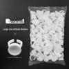 Disposable Microblading Pigment Ring Cups for Eyebrow, Eyeliner, and Eyelash Extensions - 100 Pieces