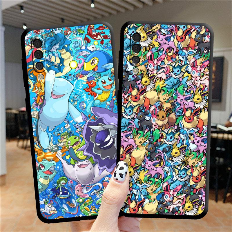 Case For Samsung Galaxy Note 20 Ultra 10 Plus A50 A70 A20 A30 A20 A20e A03 A04 A05 A10 Soft Phone Cover Pikachu Pokemon Cartoon