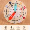 1PCS Wooden Clock Children Educational Toys Hour Minute Cognition Colorful Clocks Toys Kids Early Preschool Teaching Aid