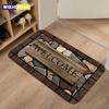 1pc Floral & Letter Graphic Door Mat Doormat Carpets Rug Carpet Bath Kitchen Garden Anti-Slip Small Home Kitchen Welcome Mats