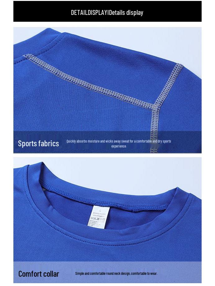 Men's Quick Dry Compression Sports Set: Long Sleeve & Pants Fitness Wear for Spring/Autumn Running & Training