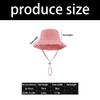 Distressed Wide Brim Bucket Hat For Women Outdoor Beach Travel Adjustable Drawstring Sun Protective Fisherman Hat