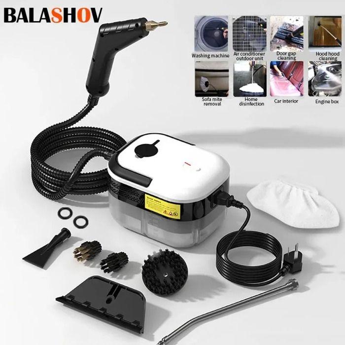 High pressure steam cleaner, model W2-1500W.8, 1200ml, 1200W, 3 bar, black, 220V, EU plug, for home, business and car