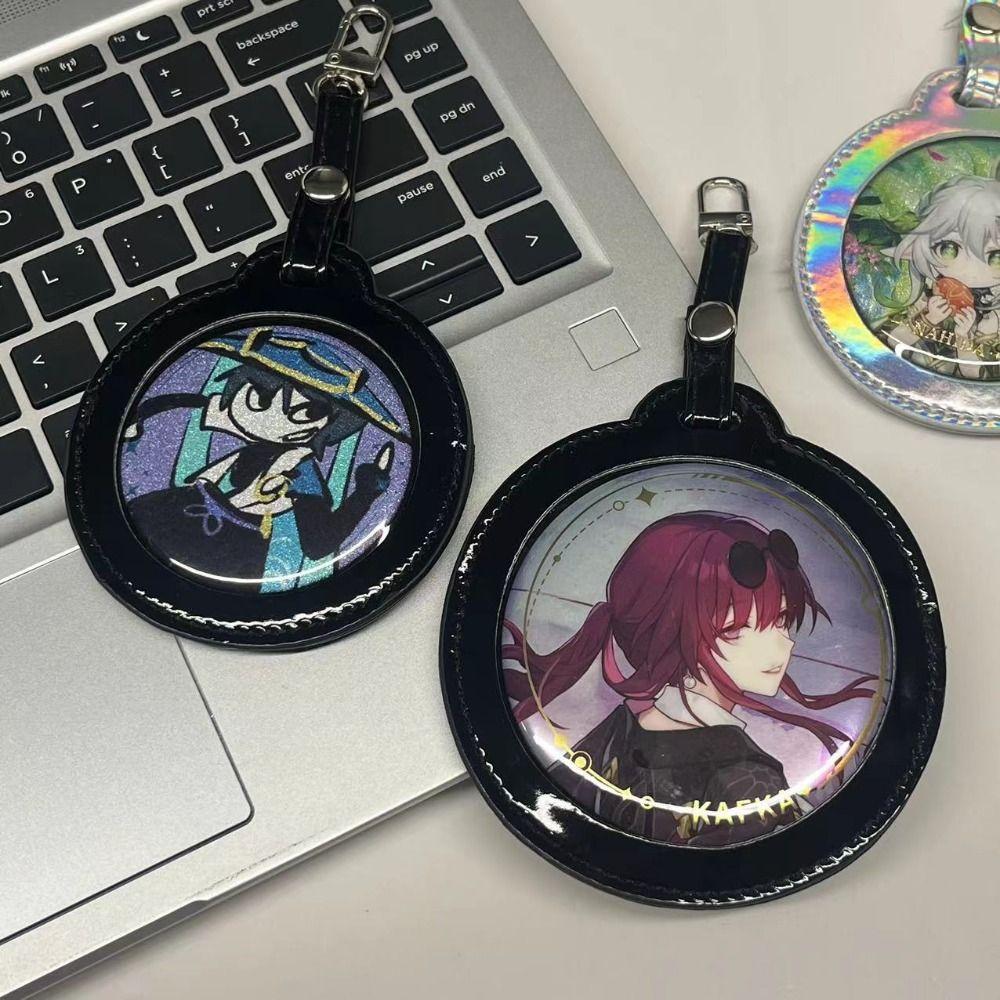 PU Badge Storage Bag Badge Display Single Badge Itabag Creative Transparent Round Bag  Children