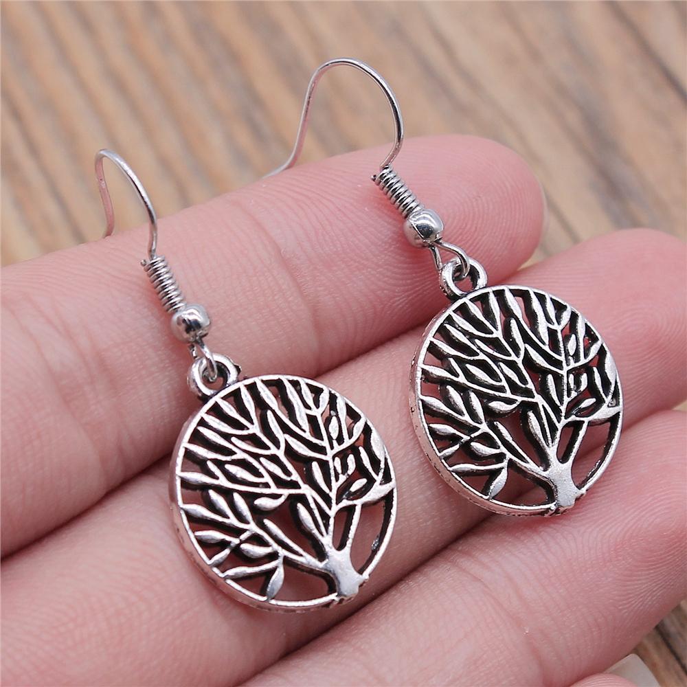 Tree Earring Women Drop Earrings Round Tree Dangle Earrings Women Fashion Jewelry Gift For Women