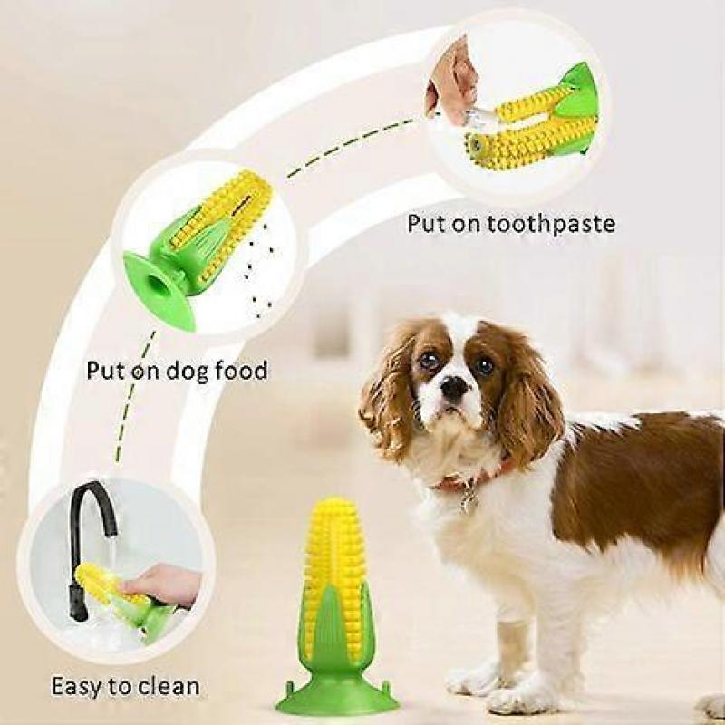 Dog Chew Toys 9x9x16CM, Durable Dog Bite Toy Stick, Used for Cleaning Teeth, Chewing, Training and Playing, Yellow