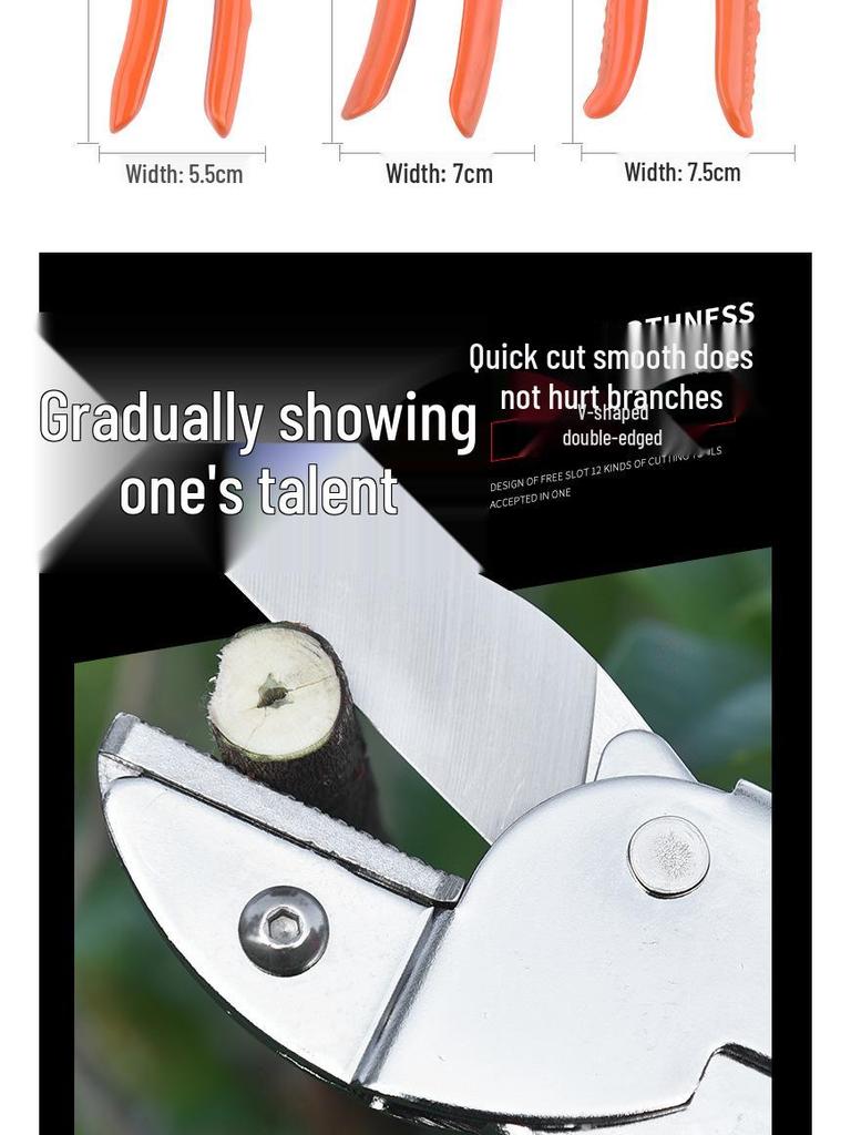High-Performance SK5 Steel Pruning Shears for Thick Branches and Garden Use