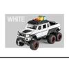 Travel Version 1/24 Benz G63 6*6 Tyre Alloy Pickup Car Model Diecasts Metal Off-Road Vehicles Car Model Sound Light Kids Toy Gift