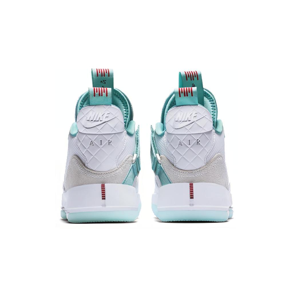 Jordan Air Jordan 33 Cushioning Mid Top Basketball Shoes Unisex AQ9244-101