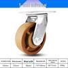 3 to 5 Inch High-Temperature Resistant Swivel Casters with Glass Fiber Bakelite for Oven Carts (Up to 300°)