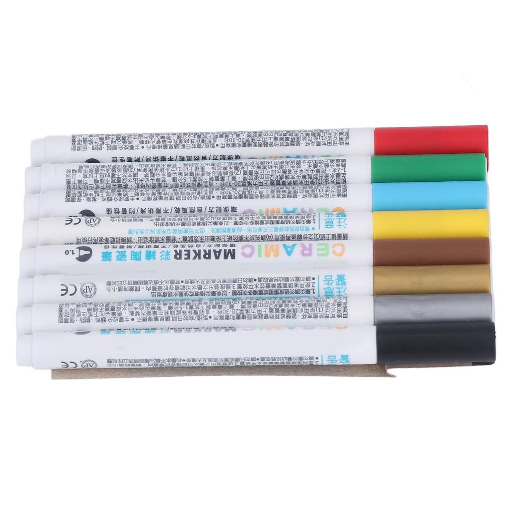 Malen Keramikmarker Gerade Hydraulische Frontpresse Spitze DIY Herstellung 8 Farben Ohne Brennen Keramikkunststift