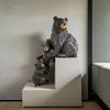 American-style Three Black Bear Tabletop Ornaments for Home, Living Room Decoration, Yard Resin Handicrafts for Decoration