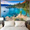 Mountain Forest Lake Decorative Tapestry Home Wall Living Room Office Decorative Tapestry