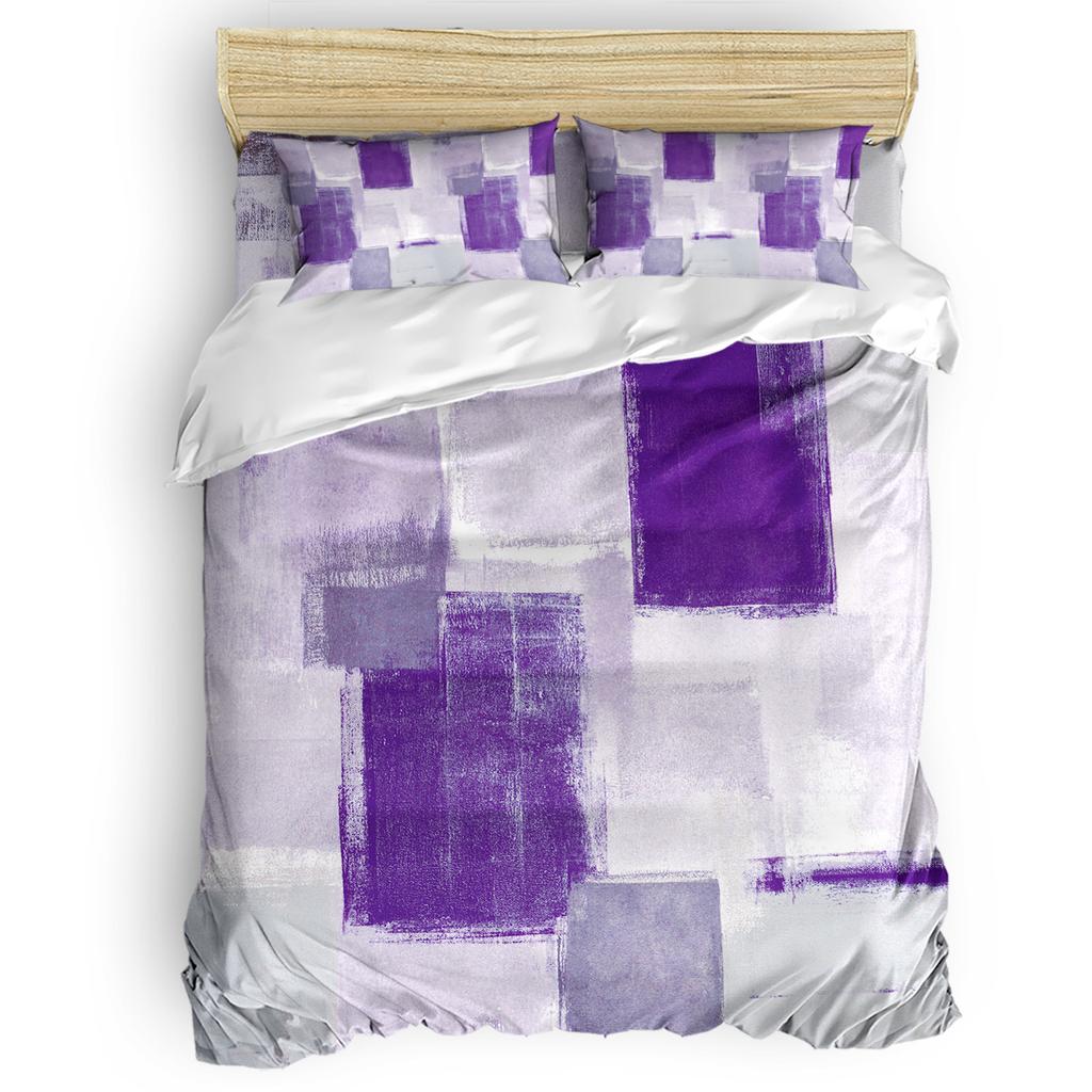 Coral Watercolor Gradient Mottled Retro Comfortable Household Goods Bedroom Bed Luxury Duvet Cover 2/3/4 Pieces