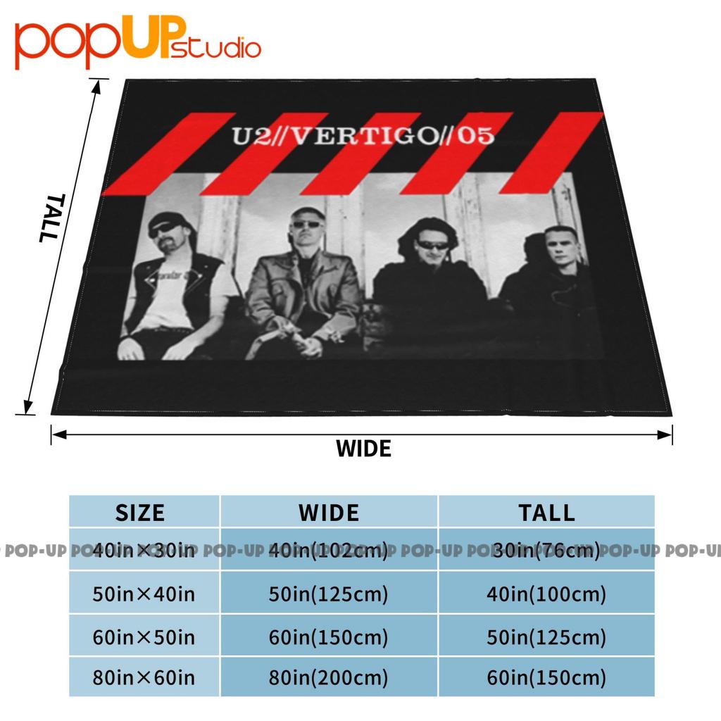 U2 Vertigo 2005 Concert North America Tour Dates Cities Ultra-Soft Blanket Quilt Winter Sofa Cover Bed Covers