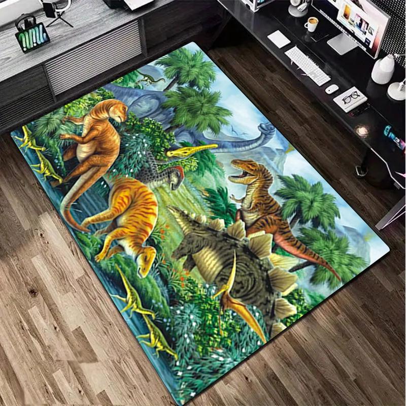 1Pc Dinosaur Rug - Home carpet Office Decorative Carpet For Living Room Bedroom Door Mat Floor Rug Computer Chair Area Rug