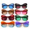 Fashion Unisex Luxury Cat Eye Sunglasses Retro Butterfly Shape UV400 Protection Sun Glasses Trendy Hip Hop Eyewear Shades for Men Women