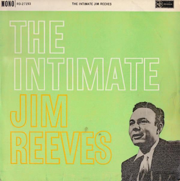 LP Record JIM REEVES  Intimate Jim Reeves RD27193 RCA VICTOR 1961 UK CountryFolk Used