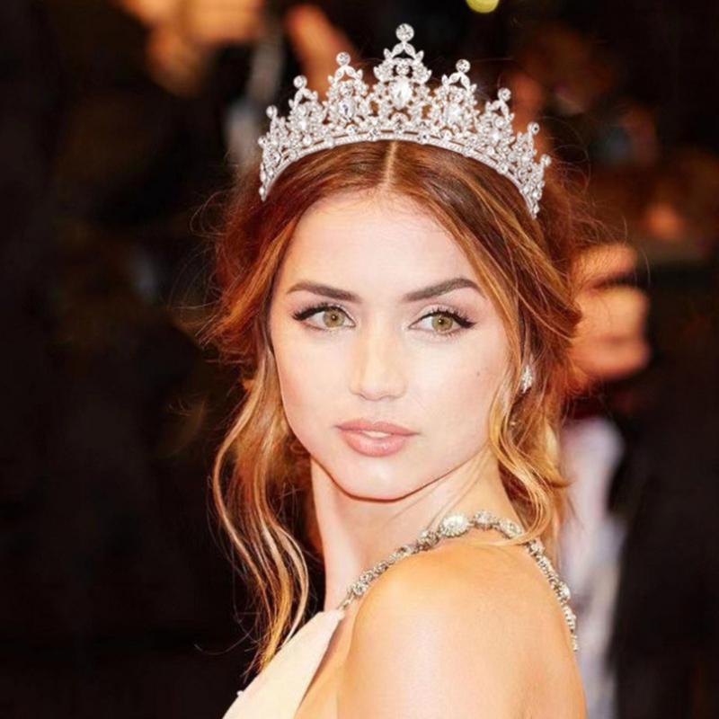 Sparkling Bridal Shower Headpiece Crowns Hairband With Rhinestones Decors For Formal Parties And Wedding Photoshoots
