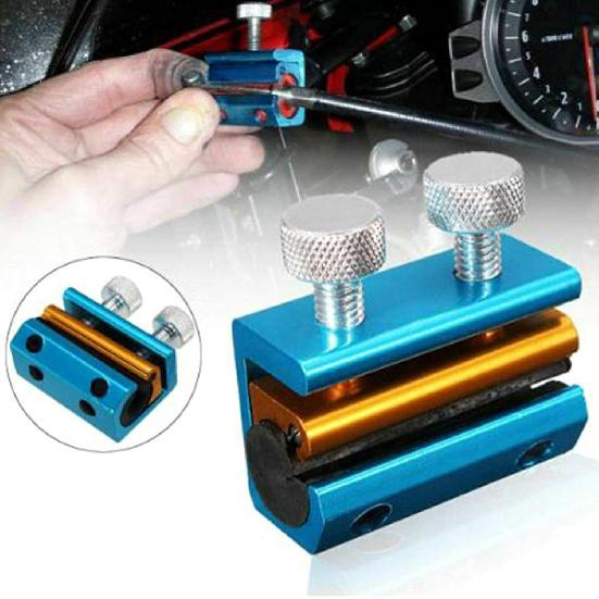 Motorcycle Cable Lubrication Tool Aluminium Portable Brake Throttle Clutch Lubricator for ATV (B Blue)