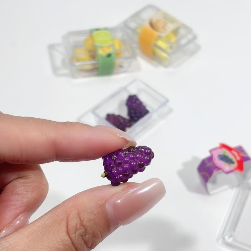 1 Set Doll Accessories Toys New 1/6 Dollhouse Miniature Food Supermarket Vegetable Fruit With Clear Box