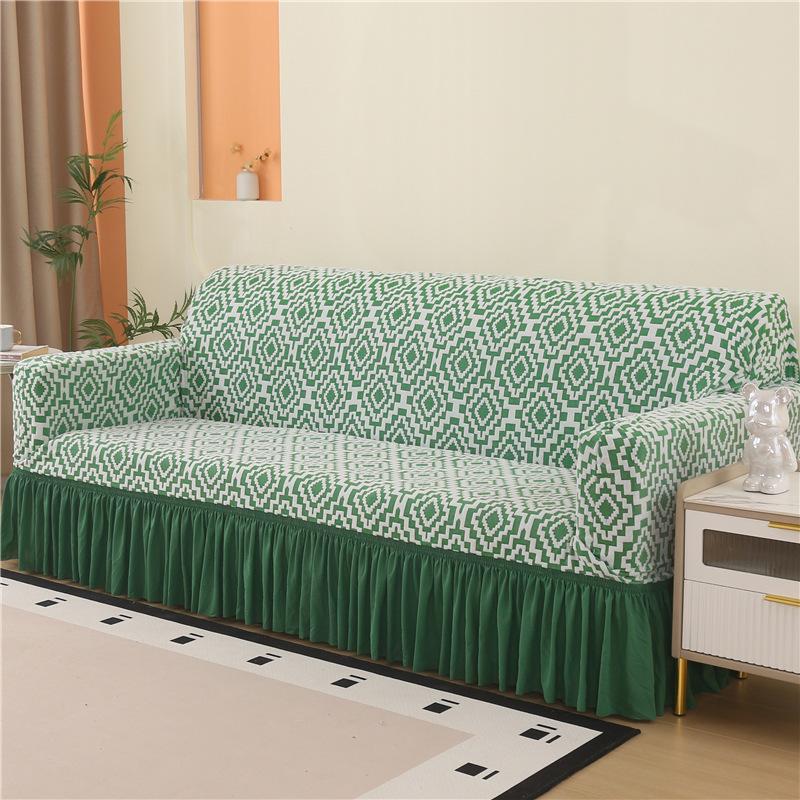 Thick Sofa Cover With Skirtastic Couch Cover1/2/3/4 Seater Sofa Protective Cover For Living Room