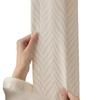 Cream Chenille Jacquard Wavy Sheer Curtains - High-End Translucent, Not See-Through, Ready-Made for Living Room, Korean Style