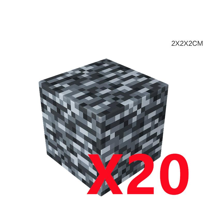 Pixel-Stil Mineral Magnet Welt Magnetische Bausteine Montage Ersatzteile Sensorisches Spielzeug für Kinder DIY Tierwürfel Grundplatte