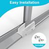 Sliding Shower Door Bottom Guide, 1/2 in. Channel, (White 2 Pack)