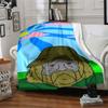 1pc man hooded Soft Warm Throw Blanket Nap Blanket For Couch Sofa Office Bed Camping Travel,Comfortable