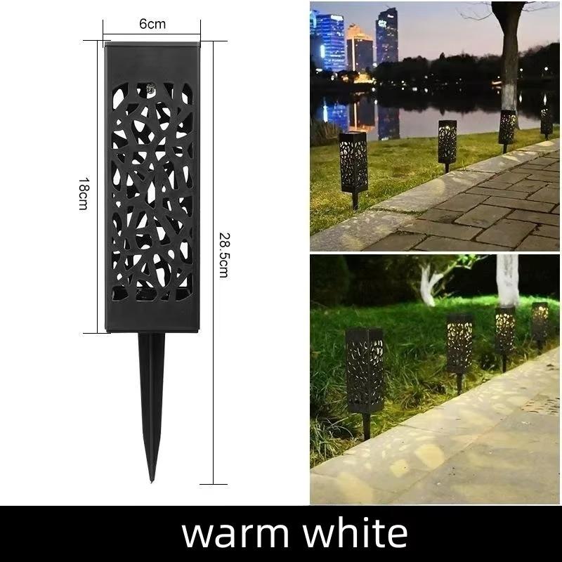 6PCS Outdoor LED Solar Lights Solar Powered Garden Lamp Waterproof For Yard Patio Lawn Pathway Walkway Decoration Lighting