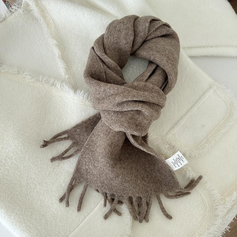 Weicher Damen-Langquastenschal für Paare Warmer Strickschal für Herbst und Winter