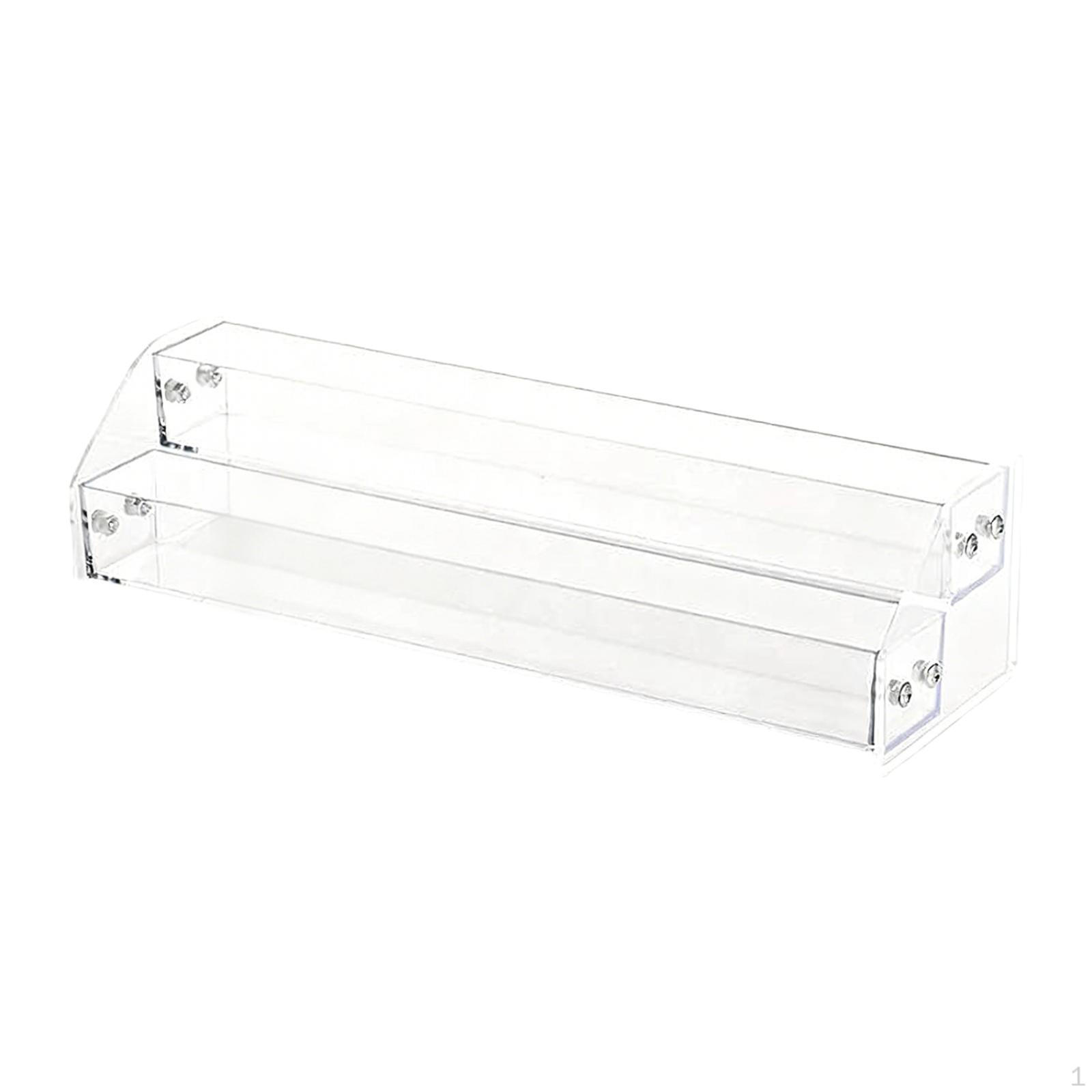 

1 Nail Polish Rack Organizer Cosmetic Storage Acrylic Stand Shelf with Clear View And for 2 Tier