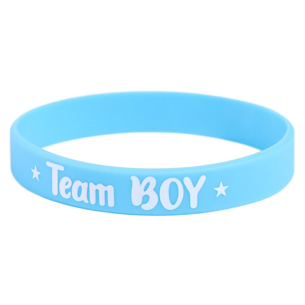 20pcs Durable Boy or Girl Gender Reveal Bracelets Team Boy Girl Wristband  Gender Reveal Parties