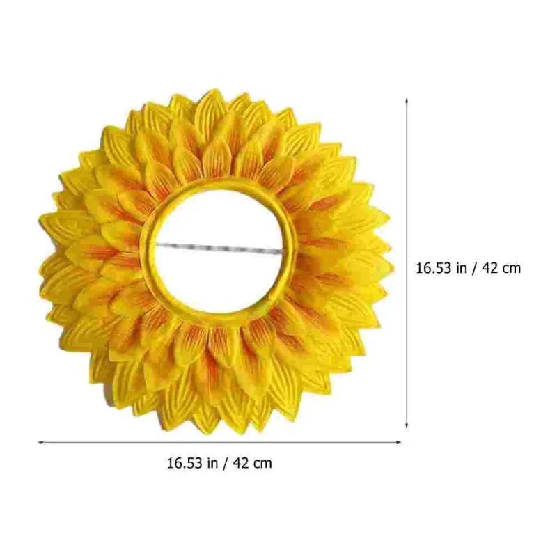 Sunflower Headgear 42cm Funny Performance Props Sunflower Hat Hood for Dance Party Festival Games Kids Costume Accessory