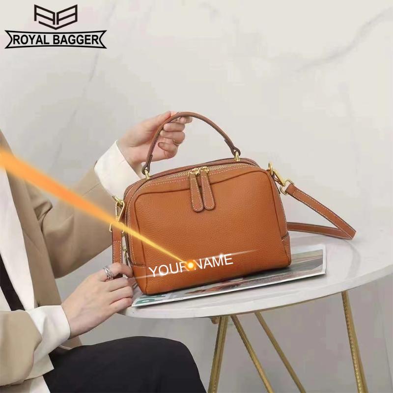 

Royal Bagger Новая мода Простые сумки через плечо для женщин Togo Натуральная коровья кожа Маленькая квадратная сумка 0049 Extra Large зелёный