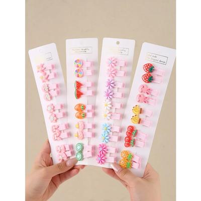30 Stück Set Baby Haarspangen Cartoon Schleifen Blumen Mädchen Haarnadeln Süße Kinder Clips Haarspangen Baby Haarschmuck