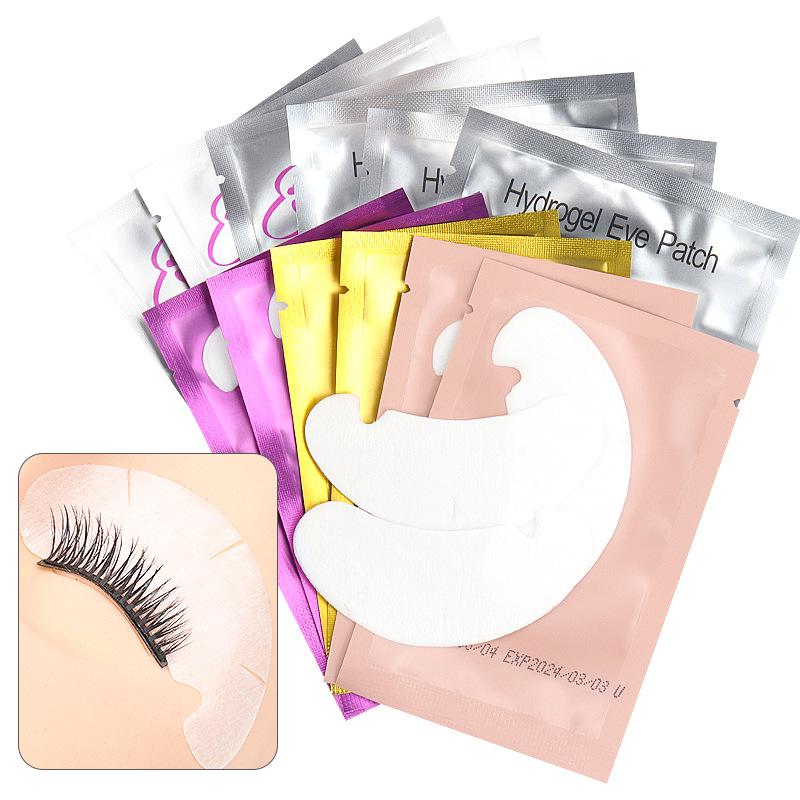 U-Shaped Grafting Eyelash Patches - 50 Pairs for Extensions