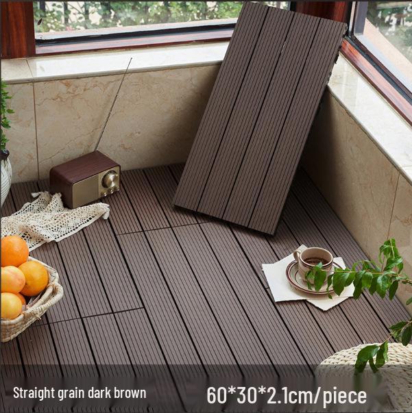 Wasserdichte, wartungsfreie WPC-Terrassendielen für Terrassen, Gärten und Balkone - Selbstverlegend und korrosionsbeständig