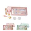 Wax Stamp Kit Retro Removable Handle Iris Pattern Wax Stamp Sealing Kit for Envelope Invitation