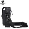 Humerpaul New Men Bags First Layer Cowhide Shoulder Bag Retro Messenger Bag Multi-function Tool Storage Bag Sports Waist Bag