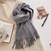 30*180cm Wool Scarf Women Luxury Solid Color Winter Warm Fashion Scarves Tassel Shawls Pashmina Lady Soft Wraps