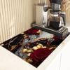 Tappetino da Cucina Super Assorbente con Stampa Marmo Tappetino Asciuga Stoviglie Asciugatura Rapida Tappetino Scolapiatti Tappetino per Stoviglie Antiscivolo Sottopiatto da Pranzo Caffè