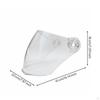 Visor AntiFog Helmet Face Cover Clear View Universal Transparent 41CM